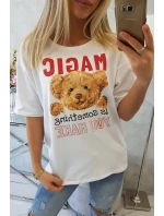 Kúzelná blúzka s potlačou biela Kúzelná blúzka s potlačou biela