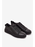 Kožené pánské tenisky Lee Cooper LCJ-25-33-3965 Černé