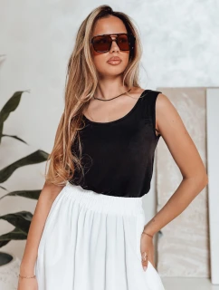 Dámsky top AGNETHAS basic bez ramienok čierny FashionStreet RY2500