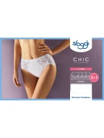 sloggi Chic Midi 4P - WHITE - SLOGGI WHITE - SLOGGI