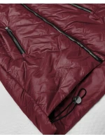 Dámska ľahká prešívaná bunda s kapucňou Goodlookin Dark Red (B8588-27) Dámska ľahká prešívaná bunda s kapucňou Goodlookin Dark Red (B8588-27)