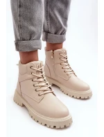 Dámsky zateplený trapper na zips Gremiva Beige Dámsky zateplený trapper na zips Gremiva Beige