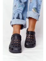 Damskie Klapki Sandały Lekkie Czarne Piankowe EVA