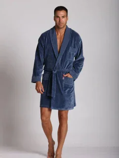 Krátky pánsky župan VELUR 711