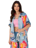 Košeľa s krátkym rukávom model 210033 Taliansko Moda