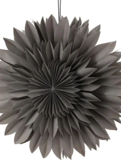 DEKORAČNÝ PAPIER ZÁVESNÁ HVIEZDA 3D 50CM SIVÁ