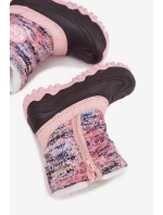 Dětské zimní boty pro dívky na zip Lee Cooper LCJ-25-10-3770 růžové