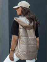 Dámska prešívaná vesta ICONVEST camel FashionStreet TY4433