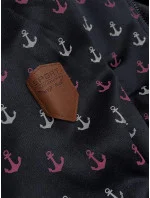 Teplá mikina na zips s kotvami, tmavomodrá (2307) Teplá mikina na zips s kotvami, tmavomodrá (2307)
