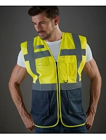Yoko HVW 820 Hi-Vis sieťovaná bezpečnostná vesta 79.W820 hi vis oranžová/sivá Yoko HVW 820 Hi-Vis sieťovaná bezpečnostná vesta 79.W820 hi vis oranžová/sivá