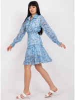 Dámske šaty DHJ SK C2212 svetlo modré