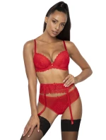 Dámsky podväzkový pás Estelle 0198/3 Red - MAT Dámsky podväzkový pás Estelle 0198/3 Red - MAT