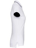 Kariban K 252 Dámske kontrastné polo tričko s piké vzorom 20.K252 biele/námornícka modrá/biele Kariban K 252 Dámske kontrastné polo tričko s piké vzorom 20.K252 biele/námornícka modrá/biele