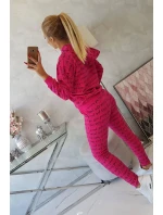Fuchsiová sada s potlačou