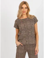Blúzka D73771R10978Q hnedá