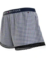Dámske pyžamové šortky WOVEN SHORT PRINT UW0UW04944 02G tm. modro-biele - Tommy Hilfiger Dámske pyžamové šortky WOVEN SHORT PRINT UW0UW04944 02G tm. modro-biele - Tommy Hilfiger