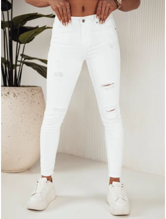 Dámske džínsové nohavice MOLI white FashionStreet UY1871