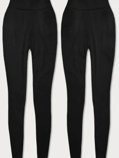 Čierne bavlnené legíny (YW01001-A1)