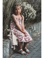 Sandałki Dziecięce Zapinane Na Rzep Z Przeplatającymi Się Paseczkami Niebieskie Dianttha