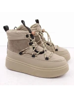 Dámske snežnice na platforme WOL280B Beige - Potocki