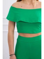 Sada s volánikom zelená