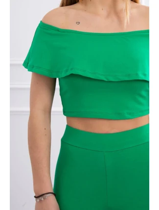 Sada s volánikom zelená