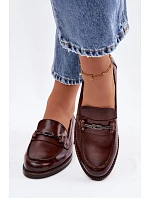 Dámské kožené Mokasíny Vinceza 18132 hnědé