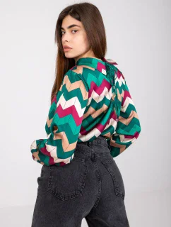 Blúzka DHJ BZ 12311.49P tmavo zelená