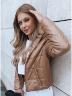 Dámska krátka prešívaná bunda SPORT HEVEN gold FashionStreet TY3708 Dámska krátka prešívaná bunda SPORT HEVEN gold FashionStreet TY3708