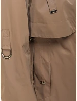 Dámska prechodná bunda parka tmavobéžová FashionStreet TY5558 Dámska prechodná bunda parka tmavobéžová FashionStreet TY5558