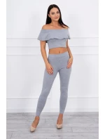 Sada s volánikom šedá