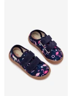 Kapcie Barefoot Dziewczęce Flamingi Milami Granatowe Saphira