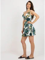 NM SK šaty V6659 1.86 biela a zelená