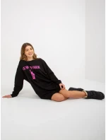 Mikina VI BL 3212.15X čierna a ružová