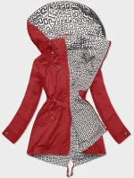 Tenká červená bunda s ozdobným lemovaním (16M9068-270)