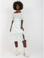 Dámske šaty LK SK 508964 bielej a modrej Dámske šaty LK SK 508964 bielej a modrej