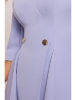 M848 Priliehavé mini šaty - svetlomodré