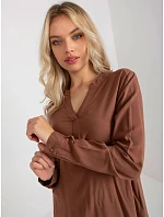 Blúzka D73761M11081A hnedá - FPrice