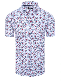 FashionStreet pánske biele tričko s krátkym rukávom KX1013