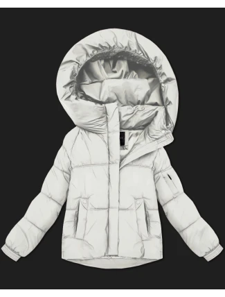 Dámska prechodná bunda oversize S'West broken white (B2003-26)