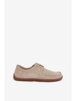 Dámske prírodné semišové barefoot topánky Zazoo 327 light beige Dámske prírodné semišové barefoot topánky Zazoo 327 light beige