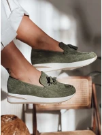Dámske mokasíny na ľahkom podpätku MOCCKO green FashionStreet ZY0716 Dámske mokasíny na ľahkom podpätku MOCCKO green FashionStreet ZY0716