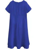 Trapézové šaty v Chrpová farbe (436ART)