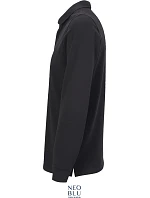 NEOBLU Owen LSL Men Pánske polo s dlhým rukávom z hrubého piqué 24.4396 deep black