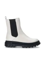 Dámske členkové topánky T3A5-33058-1355101-101 Ecru with Black - Tommy Hilfiger Dámske členkové topánky T3A5-33058-1355101-101 Ecru with Black - Tommy Hilfiger