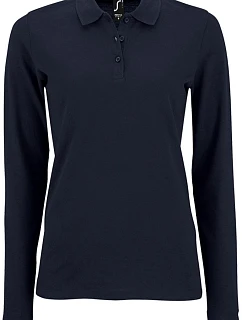 SOL'S Perfect LSL Women Dámske piqué polo s dlhým rukávom 25.2083 francúzska námornícka modrá