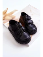 Dětské Kůže tenisky se suchým zipem Černe Foster Dětské Kůže tenisky se suchým zipem Černe Foster