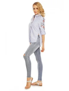 Dámska prúžkovaná košeľa CH706 - Millenium