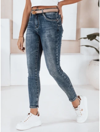 Dámske skinny džínsy námornícka modrá FashionStreet UY2818 Dámske skinny džínsy námornícka modrá FashionStreet UY2818