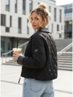 Dámska prechodná prešívaná bunda čierna FashionStreet TY5622